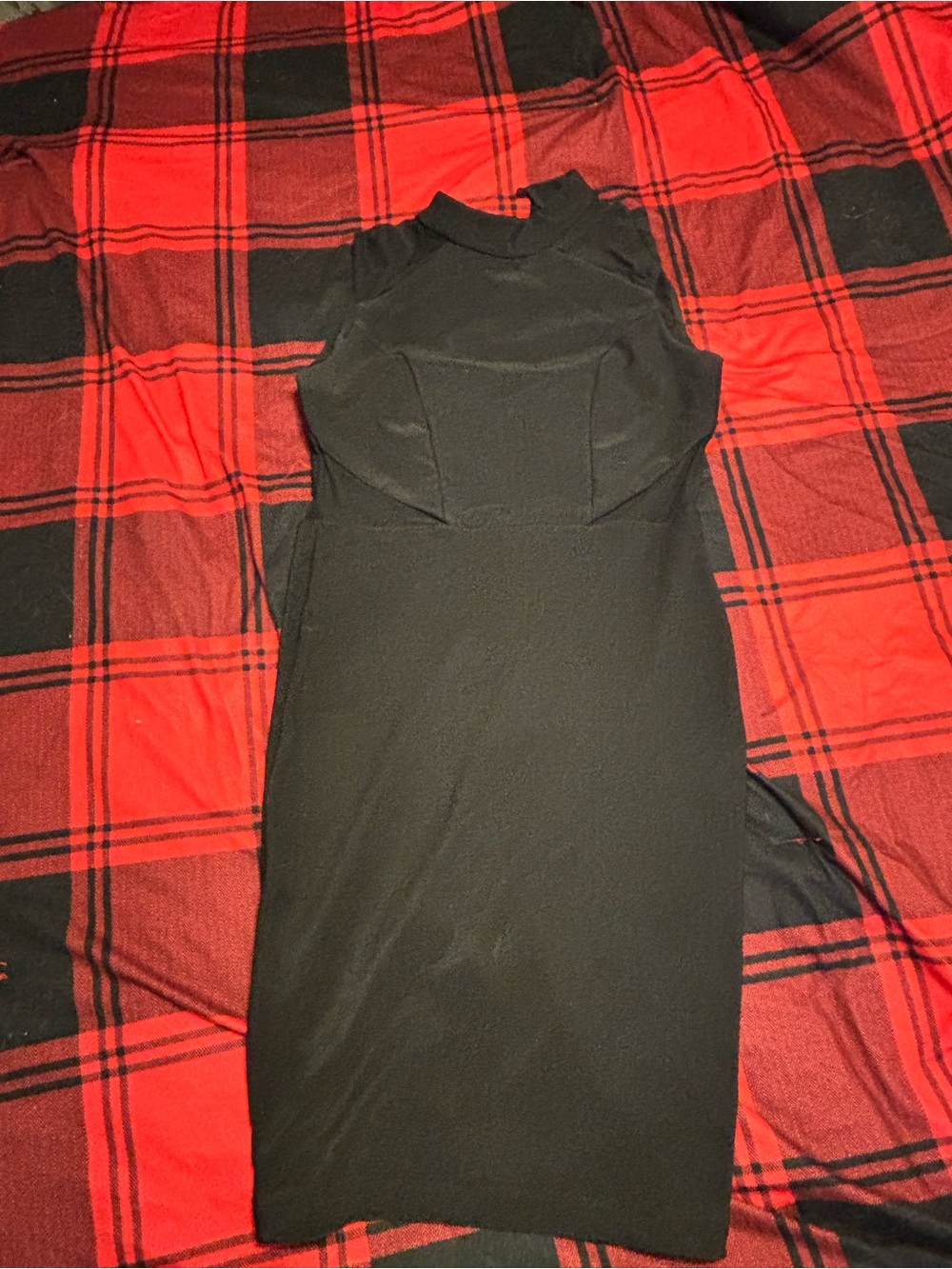 le chateau Black high neck Bodycon Dress